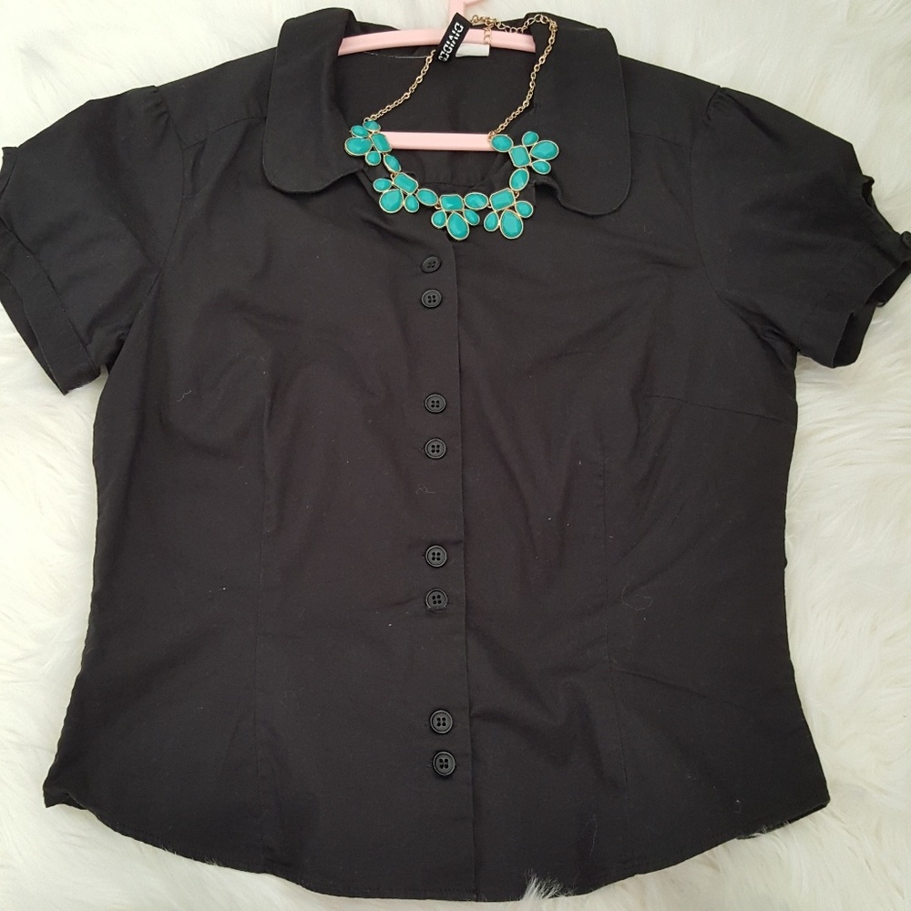 cute H&M black shirt ,size 10